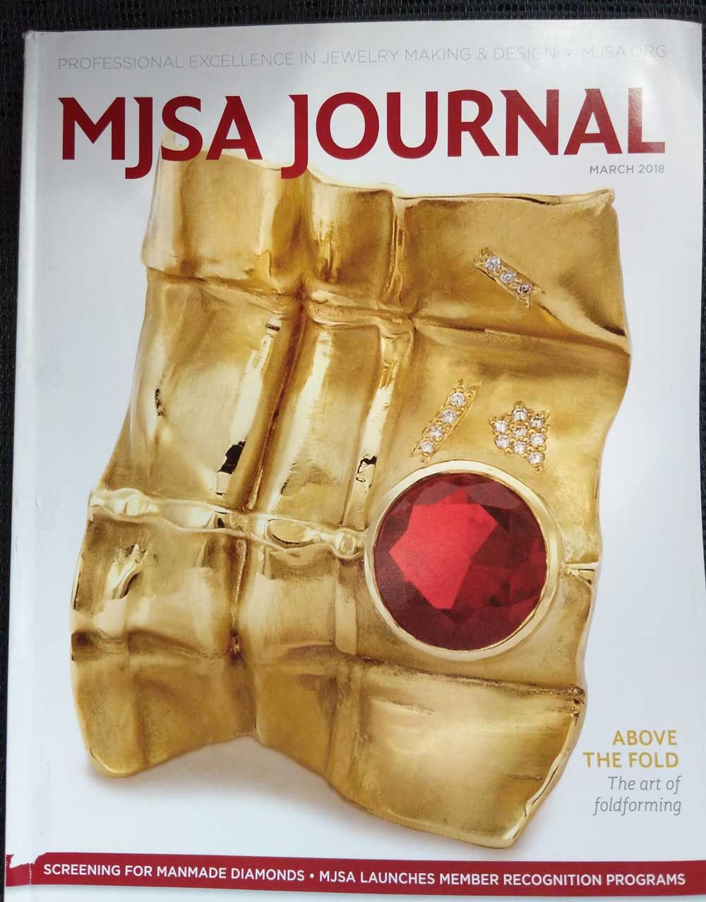 Cover of MJSA Journal, March 2018