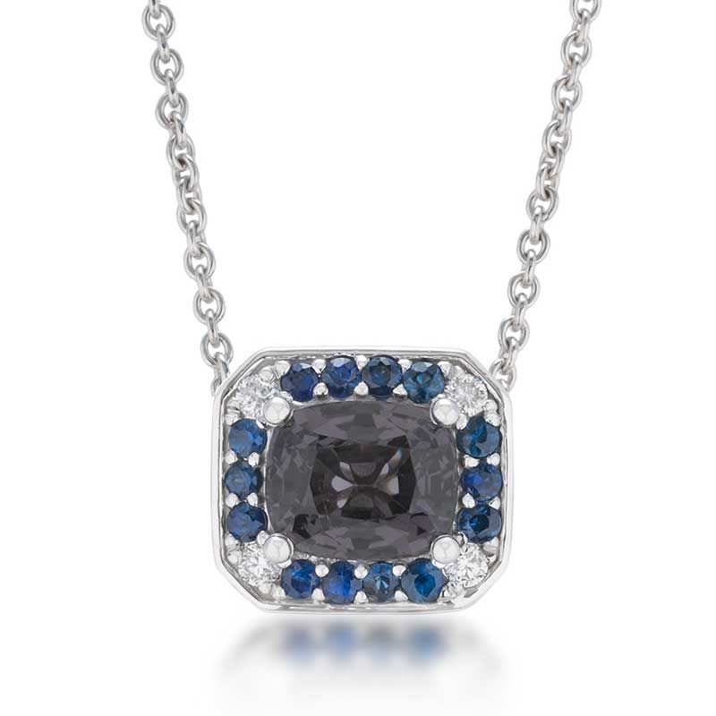 Spinel and Sapphire Pendant