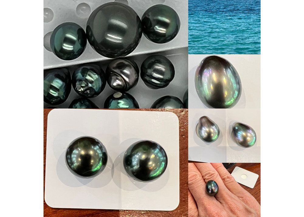Collage of Tahitian Pearls